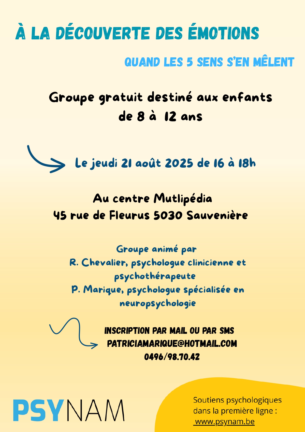 A la découverte des émotions