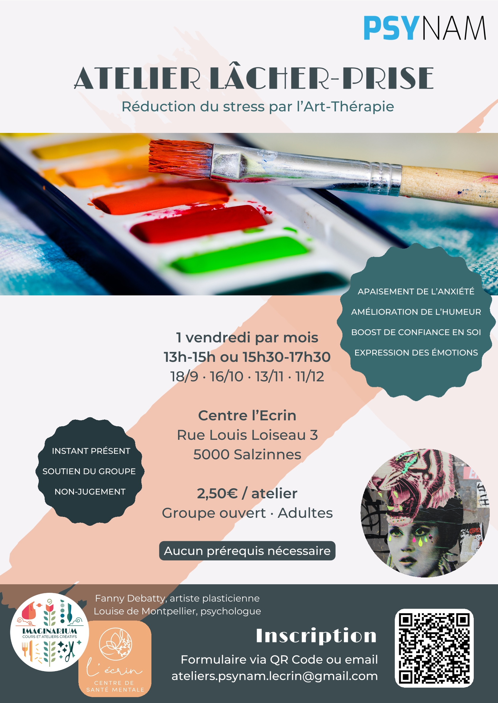 Atelier lâcher-prise : réduction du stress par l'art-thérapie