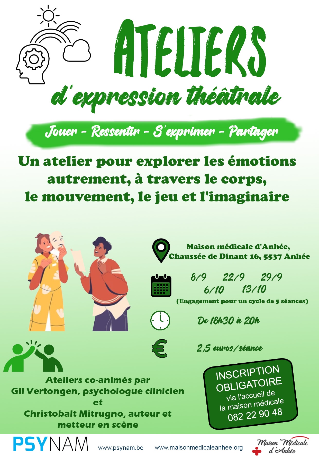 Ateliers d’expression théâtrale : explorer ses émotions autrement
