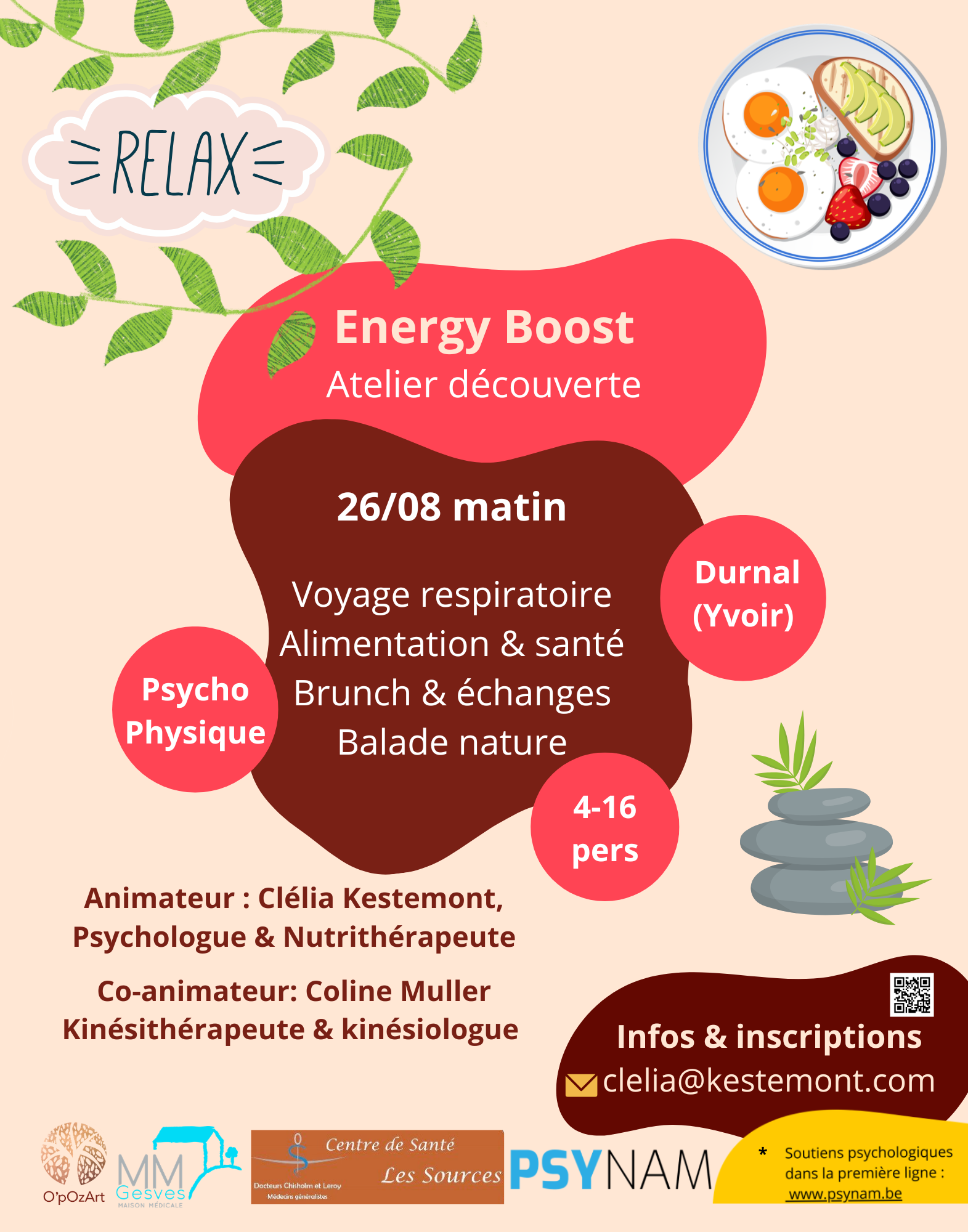 Energy Boost – Un atelier pour reprendre votre souffle avant la rentrée