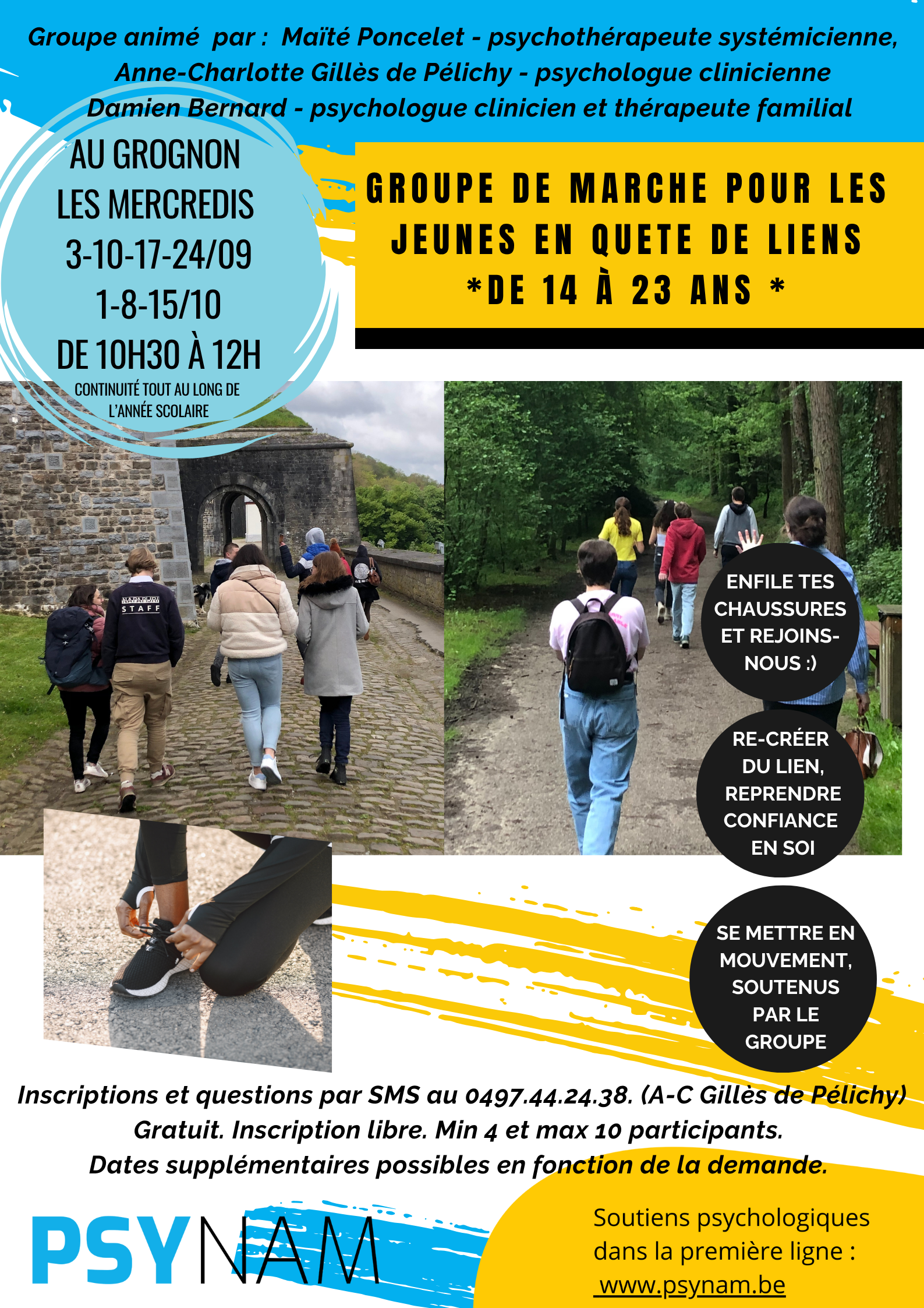 Groupe de marche pour les jeunes en quête de liens