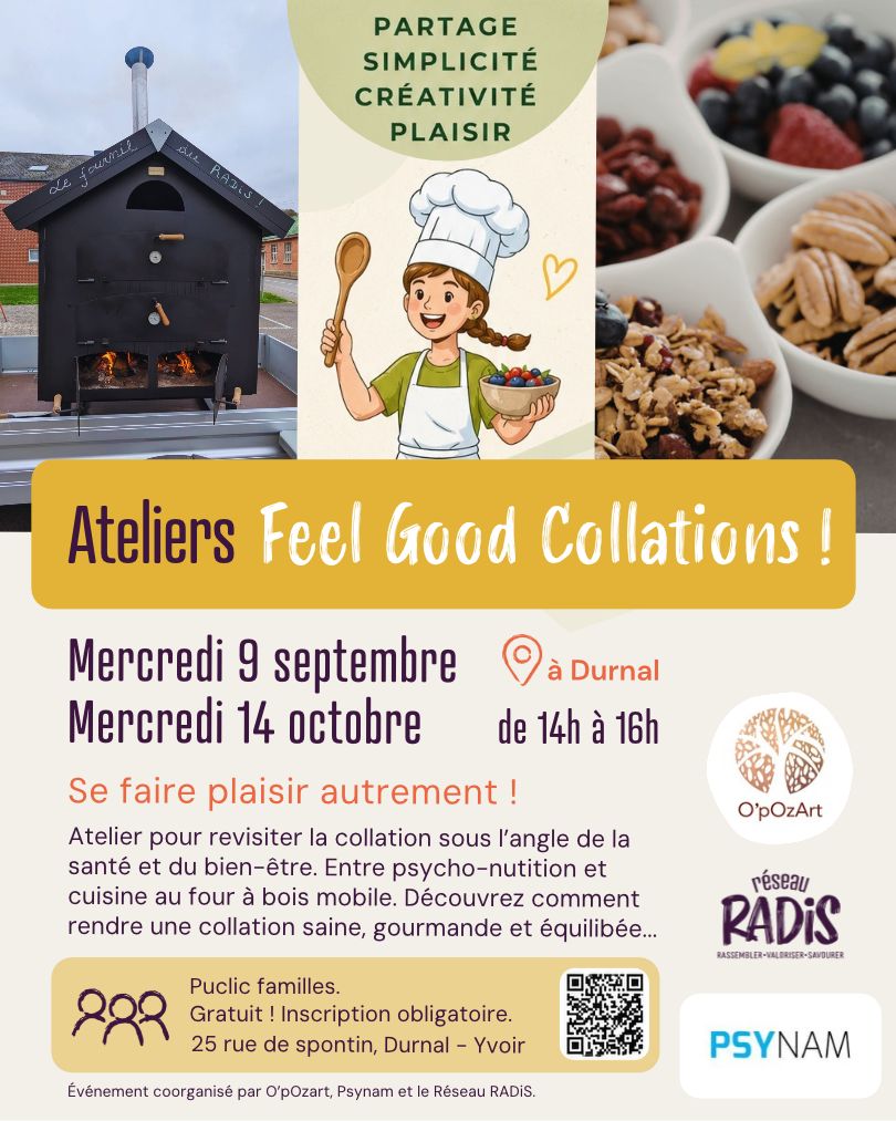 🍎🔥 Atelier collations saines au four mobile- se faire plaisir autrement