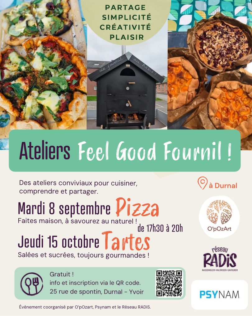 🍕🔥🍎 Atelier Feel Good au four mobile