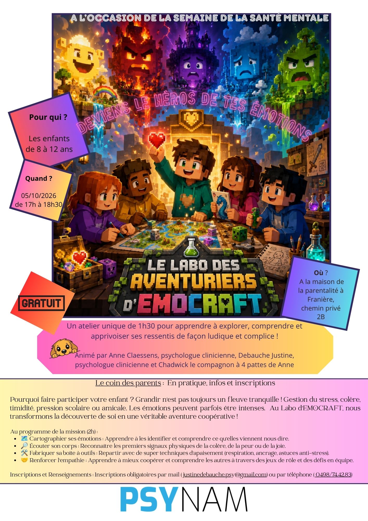 Le labo des aventuriers d'Emocraft