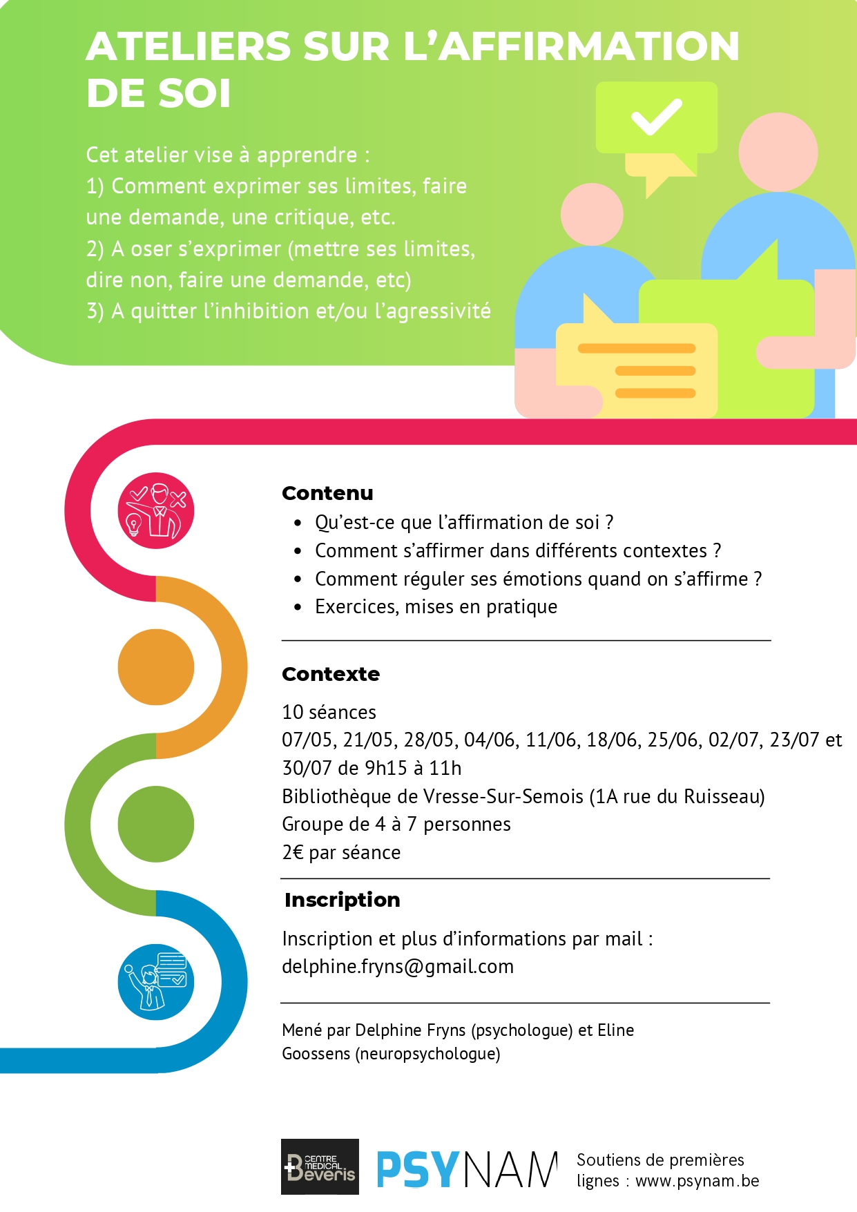 Ateliers sur l'affirmation de soi 