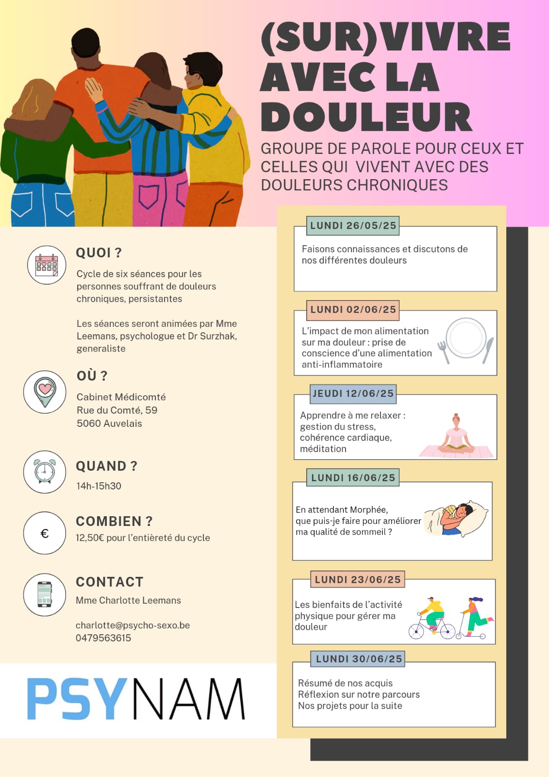 Douleur chronique au quotidien : développer ses ressources pour mieux la gérer