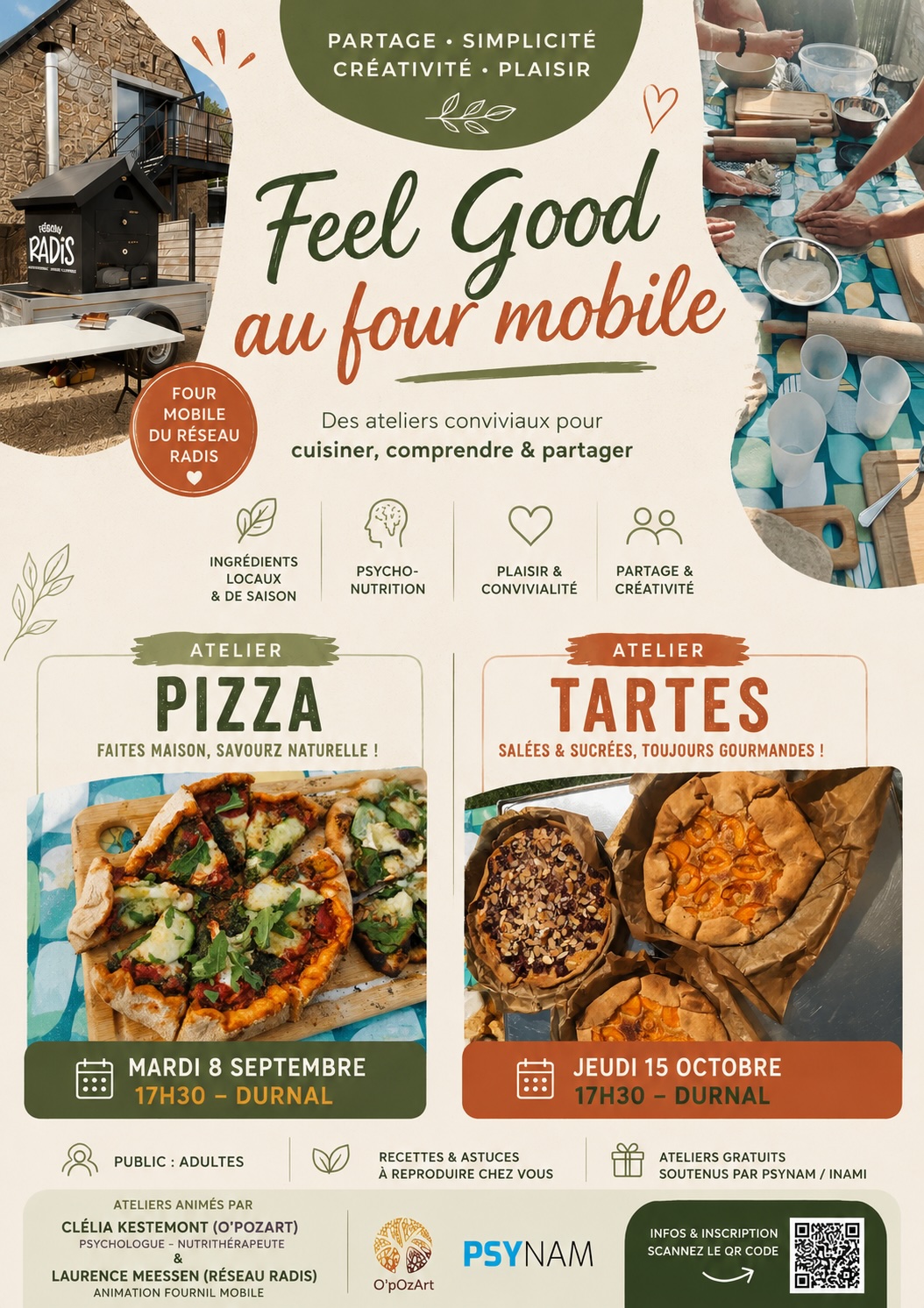 🍕🔥🍎 Atelier Feel Good au four mobile